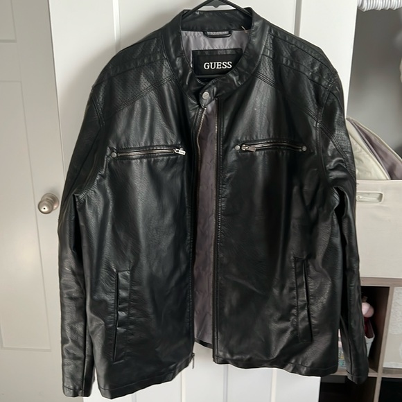 Guess Other - Guess black leather jacket xxl mens